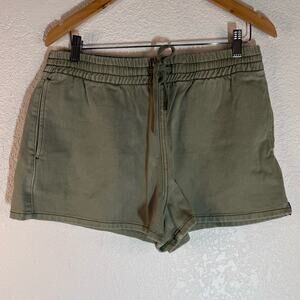 NWT One Teaspoon Army Green Pull On Denim Shorts Pockets Small Casual Boho